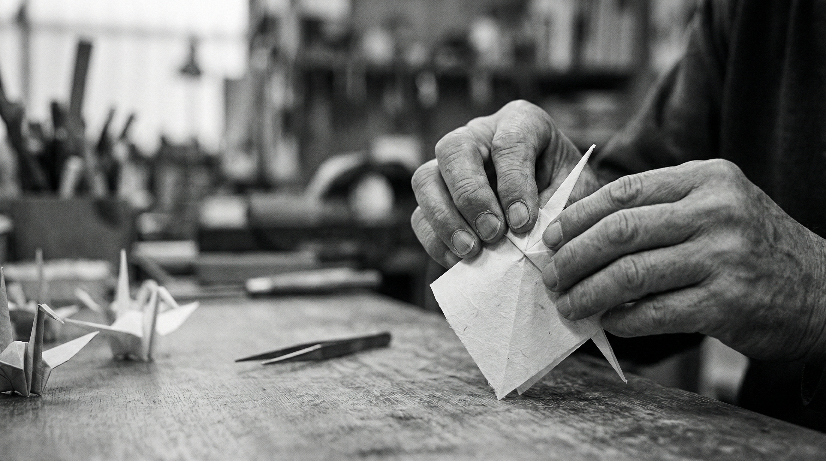 Craftsman folding origami